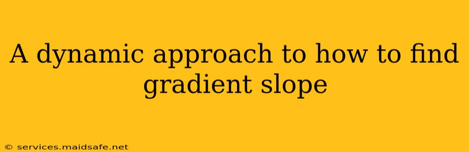 A dynamic approach to how to find gradient slope