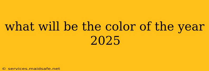 what will be the color of the year 2025